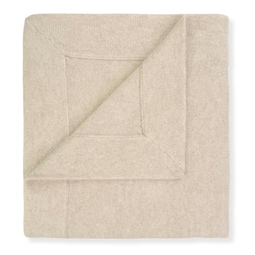 Jet&Bo BABY 100% Cashmere Baby Blanket Luxe Knit Design in Brown Sugar - 32