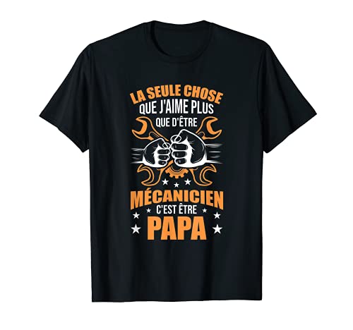 Homme Garage De Mécanique Voitures Papa & Mécanicien Automobile T-Shirt Cover