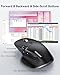 TECKNET Wireless Mouse, Bluetooth Mouse (BT5.3/5.0 & 2.4G) Rechargeable Ergonomic Optical Mouse with 6 Adjustable DPI, Side Scroll, Quiet Clicks, USB A Receiver, 7 Buttons, Wide Compatibility - Black