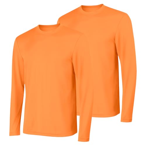 Image of Hanes Sport Men's Long-Sleeve T-Shirt Pack, Cool DRI Moisture-Wicking Performance T-Shirts, Performance Tee, 2-Pack