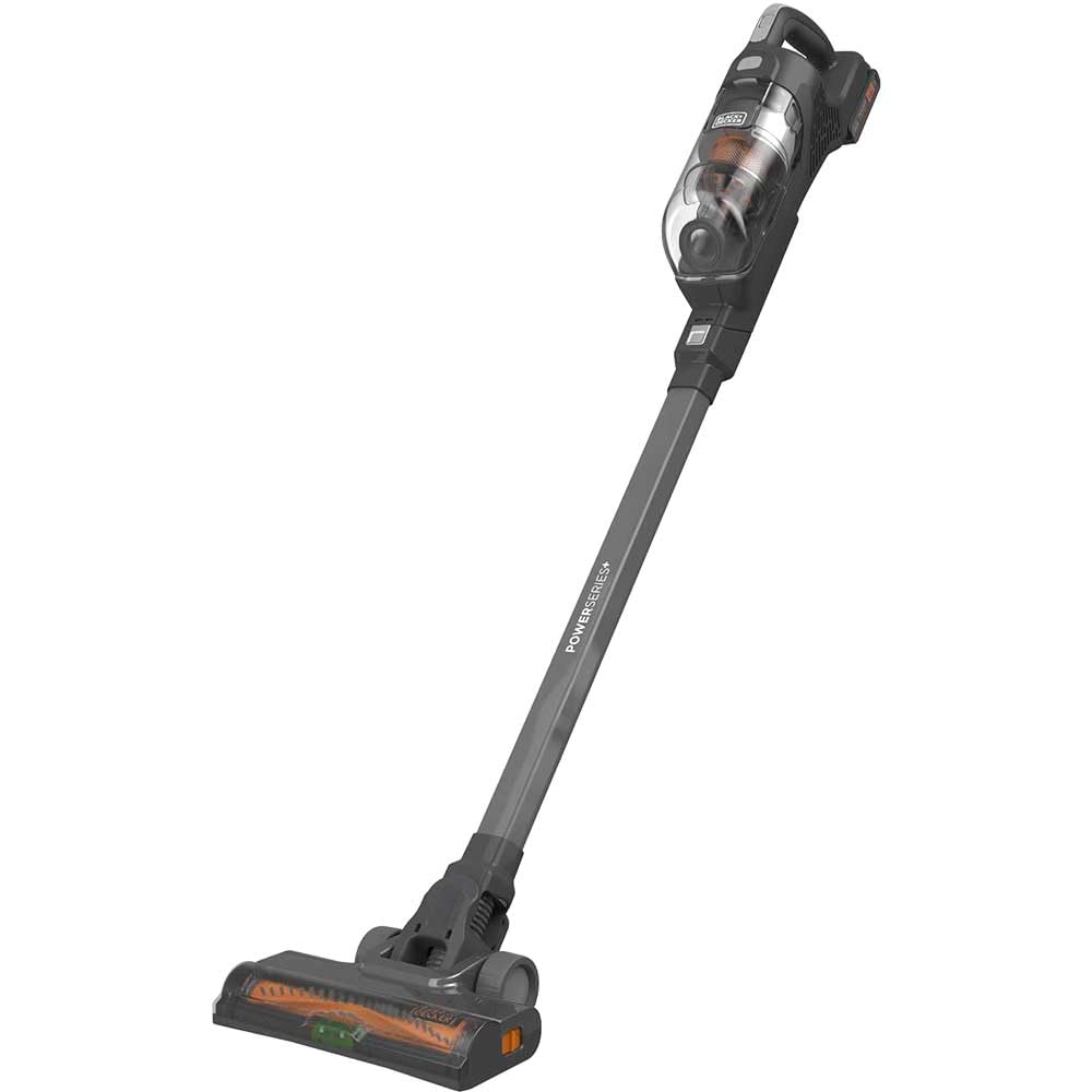 BLACK+DECKER Powerseries+ Cordless Stick Vacuum, 18V, 44 Minutes Runtime, Grey - BHFEA18D1-GB, 2 Years