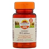 Sundown Naturals Super Potency Sublingual B-12 6000 mcg Tablets 30 Tablets (Pack of 2)