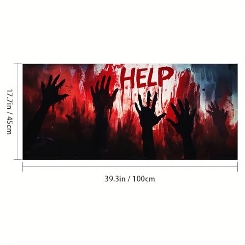 Vinilo decorativo para ventanas Halloween 39.3x17.7 pulgadas miniatura 4