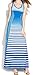Calvin Klein Women's Sleeveless Multi-Stripe Maxi Dress