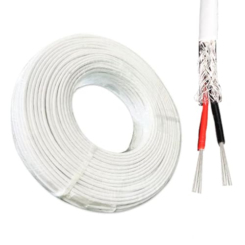 Cable de dos conductores blindado de 18AWG y 300/600V en bobina blanca