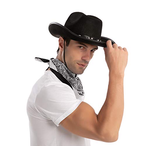 Spooktacular Creations 20408/9 Black Cowboy Hat, Bandanas thumb #2