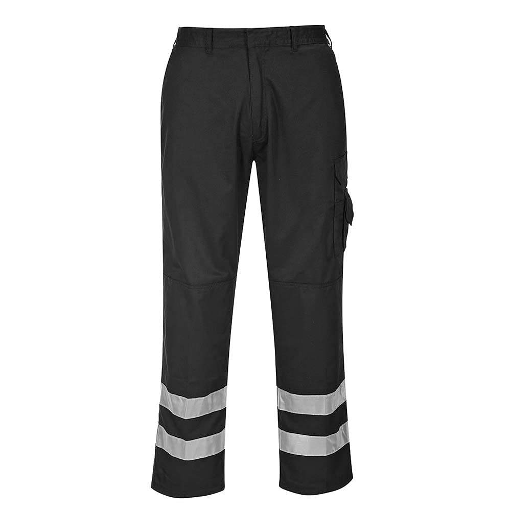 Portwest Iona Safety Trousers, colorBlack talla Large S917BKRL