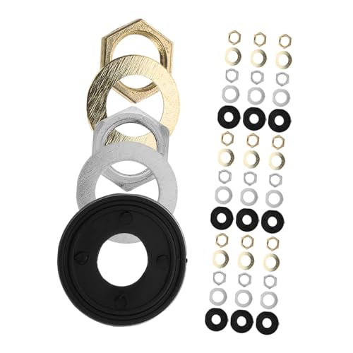 HOMSFOU 40 Sätze Quartz Clock Mechanism Kit mit Muttern Unterlegscheiben und Dichtungen DIY Uhr Reparatur Zubehör für Präzise Montage Kompatibilität und Stabile Befestigung von Wanduhr