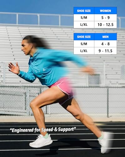Image of 5 Pairs Copper Compression Socks for Women & Men - Ankle Plantar Fasciitis Arch Support Running Socks for Athletic