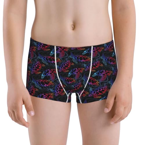 Boys' Cotton Boxer Brief Soft Underwear-Sea Turtle
