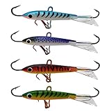 eisfischen jig köder fall gewicht: 18g / 0 63 unzen länge: 8.3cm / 3.26in hakengröße: 10 4pcs / pack