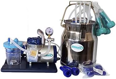 Ultimate Ez Electric Milker for Goats, Cows, and Sheep. (2.6 Gallon Stainless Steel)