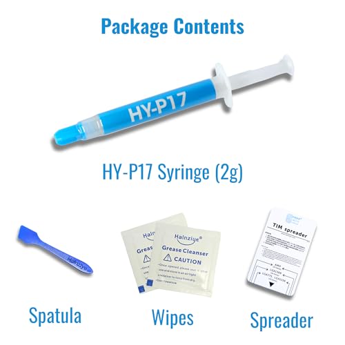 Image of HY-P17 Extreme Thermal Paste (2g) for High-Performance Gaming Laptops, PC, Consoles, CPUs, and GPUs | Highest 17.3 W /m-k Thermal Conductivity | Alternative to PTM7950