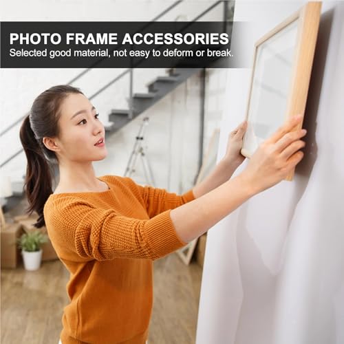 Image of Picture Frame Backing Clips 500 Pcs Photo Frame Back Panel Buckle Art Wall Fixing Boallace Bracket Leg for Hanger Clip Hardware for Hanging Pictures