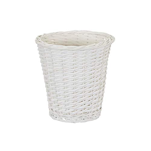 Household Essentials Wicker Waste Basket, Willow...