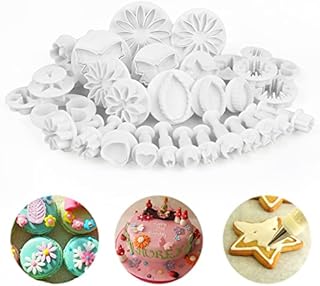 Fondant Plunger Cutters Set- 33pcs Fondant Cutters Tools- Cake Cutters for Decorating- Icing Cutters Modelling Tools for Fondant,Syrup Biscuits,Almond Sugar,Sugar Craft