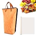 BBQ Blanket for Resting Meat with Parchment Paper, Wide Mouth Reusable Barbecue Meat Resting Bag, Smoker Meat-Resting Blanket Insulated Accessories for Large Brisket/Beef/Pork Shoulders/Turkey