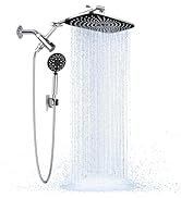 Veken [1.8gpm Eco-Flow] 11.8 Inch Rain Shower Head with 6 Modes Handheld Water Spray,Wide Showerh...