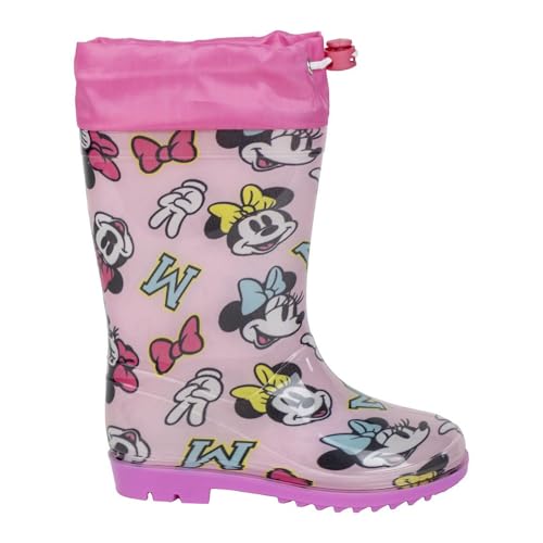 CERDÁ LIFE'S LITTLE MOMENTS Botas de Lluvia Minnie PVC Impermeables y Duraderas, Rosa, 31 EU
