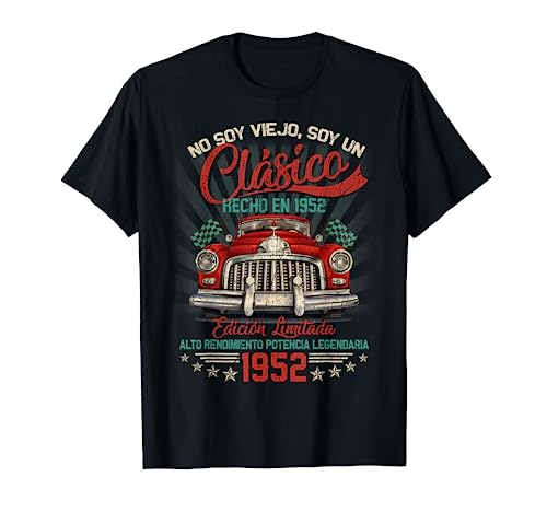 Hombre Clásico Hecho En 1952 Cumpleaños 70 Años Camiseta