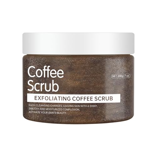 Exfoliante para pies y cuerpo con colágeno y exfoliante para reafirmar la celulitis y la piel a través del exfoliante corporal, exfoliante, limpieza profunda, champú de coco de café contra hongos