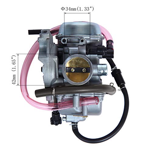 Image of Carburetor for 2001-2005 Arctic Cat 250 300 2x4 4x4 Red Green 42mm 55mm Carb DIAMETER CHECK REQUIRED