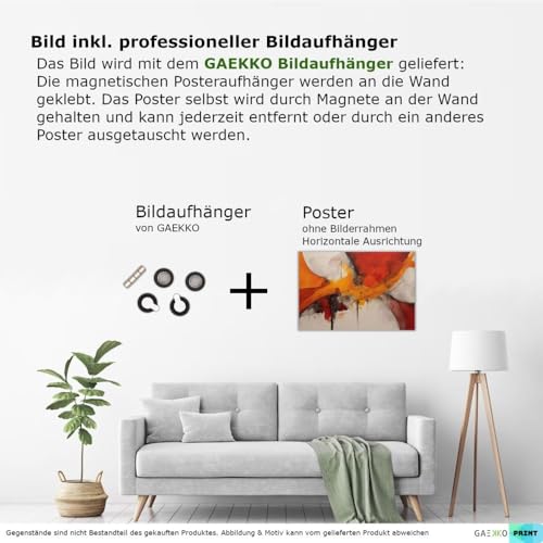 Art abstrait decoration murale poster sans cadre pour habiller un salon - 3