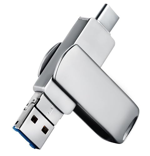 4 en 1 Pendrive 512GB, USB Phone Memoria con Dispositivos iOS, Puerto USB Tipo C y Puerto USB 3.0， Compatible con iPhone/iPad/Android/PC/TV