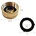Twinkle Star 4 Pack Garden Hose Brass Hose Cap with Washers, 3/4