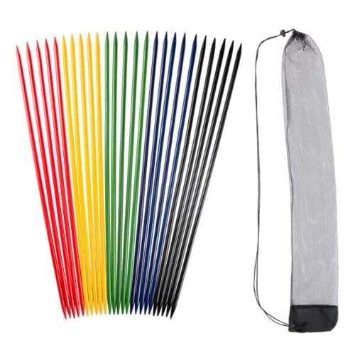 HEY! PLAY! Jumbo Pick Up Sticks – 25-Piece Classic Wooden Stick Game and Carry Bag – Indoor or Outdoor Giant Yard Games for Adults, Kids and Family by HEY! PLAY! - Used condition - US$15.88
