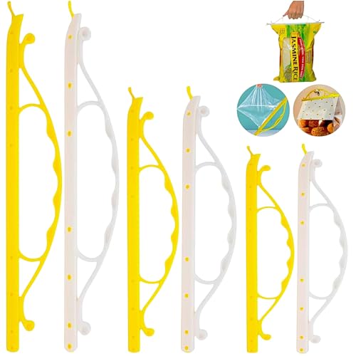 6 pcs Magic Bag Sealer Stick with handle, Airtight Watertight Seal for all food Bags types. Bag Sealer Stick-HEAVY DUTY, Stay Fresh, chips Bag Sealer Sticks, 3 Diffrent Sizes (2-XL, 2-L, 2-M)
