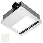 VallisCo 4-in-1 Bathroom Exhaust Fan with 1800W Heater, CCT LED Light & Remote Control, 150 CFM Quiet Ceiling Fan for Heating, Lighting, Ventilation & Blowing