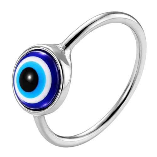 Ello Elli 1.5mm Stainless-Steel Evil Eye Ring (6)