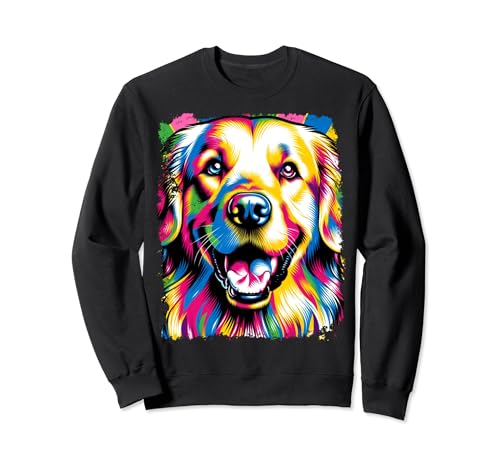 Pop Art Golden Retriever Sweatshirt