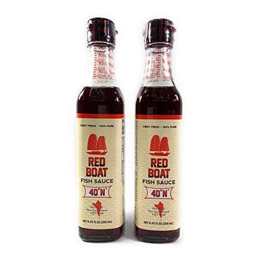 Red Boat Fish Sauce, First Press, 100% Pure, 2 Bottles, 8.45 Ounces
