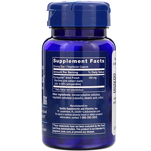 Vitamínicos, gnc pycnogenol 100mg Marca Life Extension (2)