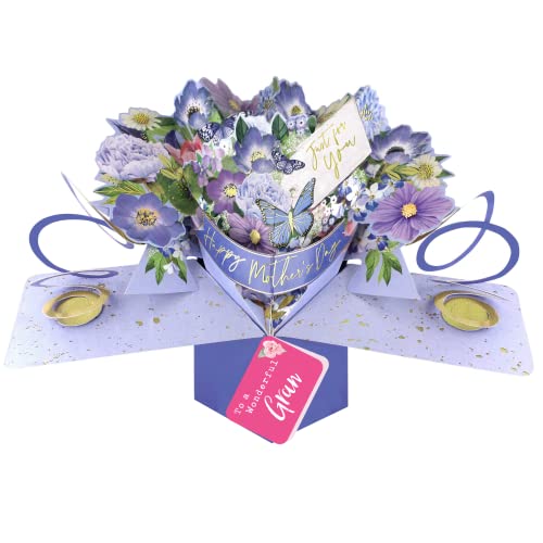 Image of To A Wonderful Gran Floral Pop Up Happy Mother's Day Card 3D Greeting Cards POP028M05