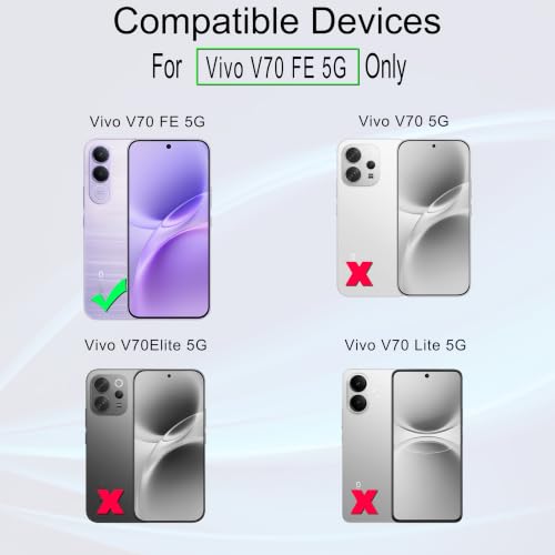 Image of Ibywind for vivo V70 FE 5G Screen Protector,2-Pack,9H Hardness Tempered Glass with Camera Lens Protector,Easy Installation Tool,Bubble-Free,Fingerprint Unlock,Anti-Shatter,Anti-Scratch
