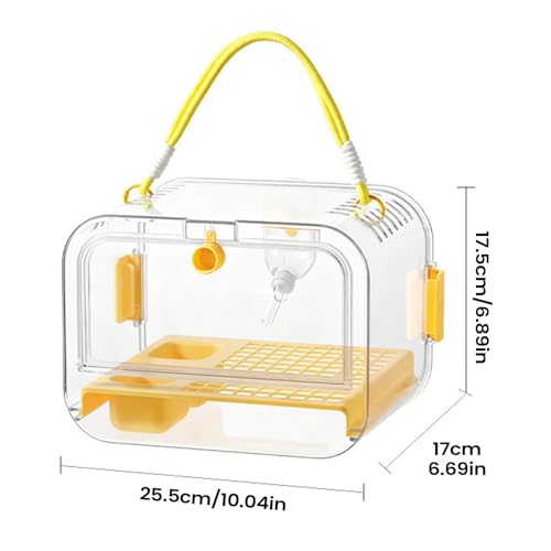 Cage de transport pour calopsitte petits oiseaux et perruches avec abreuvoir - 7