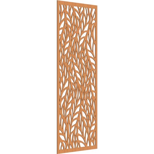 Image of Ortonville Decorative Pierced Fretwork Wood Wall Panels, 37 3 /8 inchW x 94 3 /8 inchH x 3 /8 inchT, Cherry