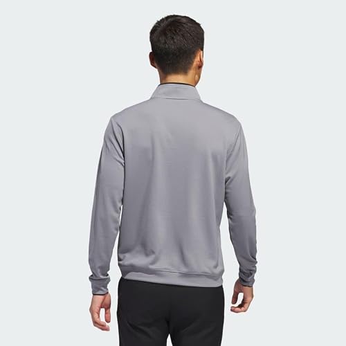 Adidas Golf Core Lightweight 1/2 Zip Pullover Grey Three LG β image 3