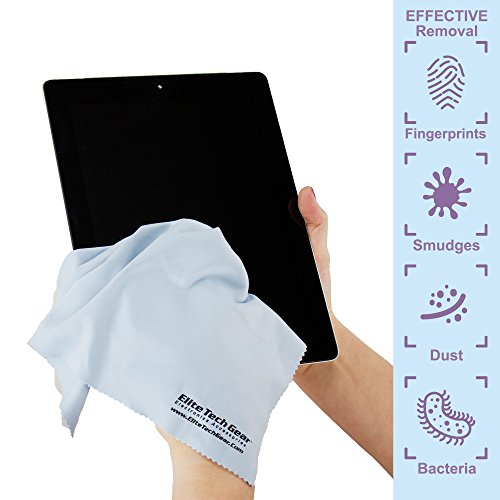 The Most Amazing Microfiber Cleaning Cloths - Use for Cell Phones Tablets Computer LCD TV Screens Camera Lens Eye Glasses Sunglasses Delicate Surfaces etc. - Protect Your Investments - 100% Satisfaction Guarantee 4) 4 Pack OVERSIZED AD - Image 9
