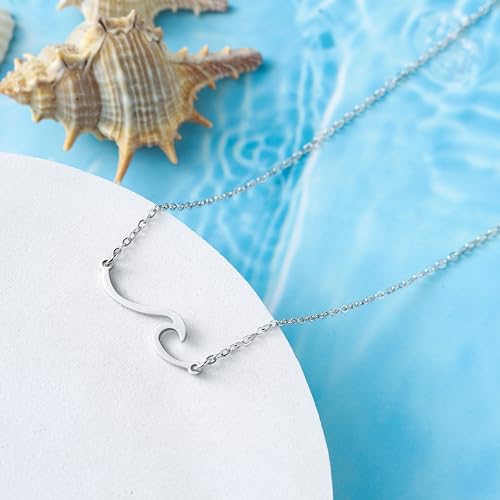 RZKING Birthday Gifts For Women, Dainty Wave Necklace Unique Gifts For Women, Birthday Necklace For Women Friend Sister Daughter Mom Granddaughter Grandma Nana...4