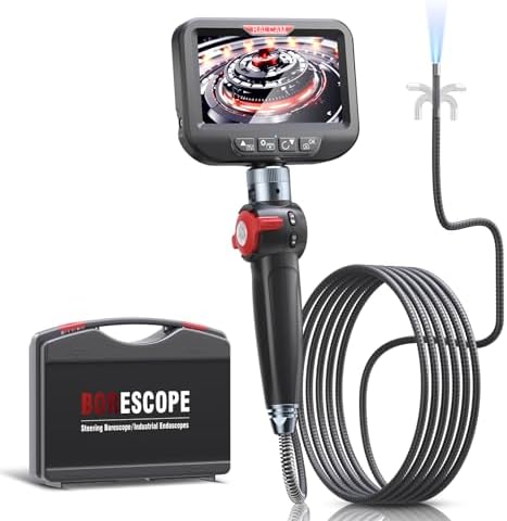 JESERAL Endoskopkamera 1080P - 360° Schwenkbar Mit 5 Zoll Display