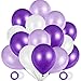 Produktbild O-Kinee Luftballons Lila Weiß Flieder, 100 Stück Pastell Lila Violett Lavendel Helium 30cm für Hochzeit Bride JGA Mädchen Geburtstag Taufe Konfirmation Kommunion Party Deko