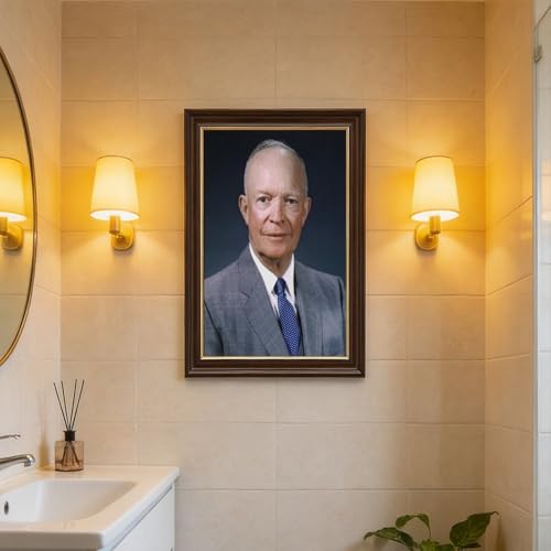 Cadre à suspendre de qualité supérieure pour toile Général Eisenhower 20x30