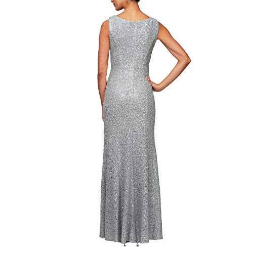 Image of Alex Evenings Women's Long Sleeveless Mother of the Bride Dress with Shawl (Petite and Regular Sizes)
