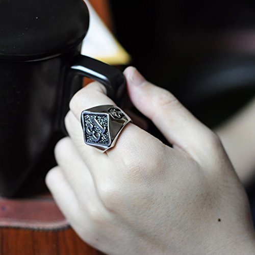 Image of Genuine Stainless Steel Ring Jewelry for Men Fashion Punk Biker Skull Rings