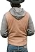Men's Classic Superhero Brown Cotton Vest - Luke Grimes Outdoor Vest