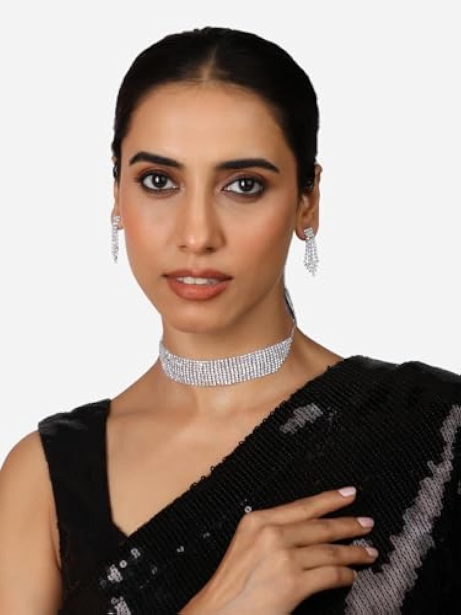 Women's Bling Necklace & Earring Set with Dazzling Austrian Diamonds